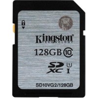 Карта памяти Kingston 128GB SDXC UHS-I Class10 (SD10VG2/128GB)