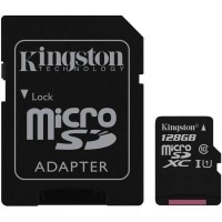 Карта памяти Kingston 128GB microSDXC Class 10 UHS-I (SDC10G2/128GB)
