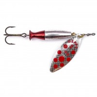 Блесна Mepps Aglia Longheavy silver/red dots 16гр №2 (30255 031)