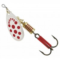 Блесна Mepps Aglia Decorees silver/red dots 3.5гр №1 (30127 001)