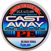 Шнур Sunline CAST AWAY PE 150м #0.6/0.156мм 10LB/4.2кг (1658.00.74)