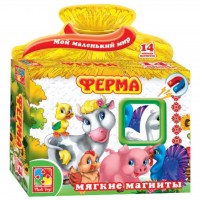 Настольная игра Vladi Toys Ферма Мой маленький мир 14 мягких магнитов (VT3101-03)