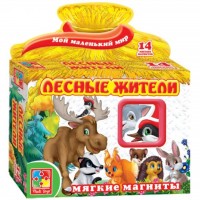 Настольная игра Vladi Toys Лесные жители Мой маленький мир 14 мягких магнитов (VT3101-04)