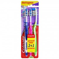 Зубная щетка Colgate базовая Зиг заг + средняя (8935236000369)