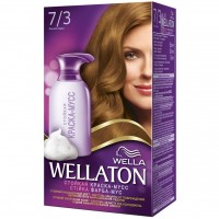Краска-мусс для волос Wellaton стойкая 7/3 Лесной орех (4056800998111)