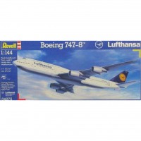 Сборная модель Revell Пассажирский самолёт Boeing 747-8 1:144 (4275)