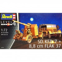 Сборная модель Revell Немецкий тягач Sd.Kfz.7 и зенит. орудие 8.8 cm Flak 37 1:72 (3210)