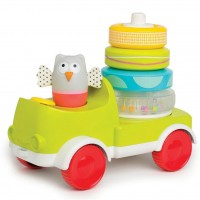 Развивающая игрушка Taf Toys Совушка-малышка с пирамидкой 2 в 1 (11945)