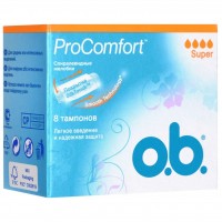 Тампоны o.b. ProComfort с покрытием SilkTouch Super 8 шт (3574660234343)