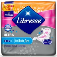 Гигиенические прокладки Libresse Premium Ultra Light Dry Deo 10 шт (7322540337952)