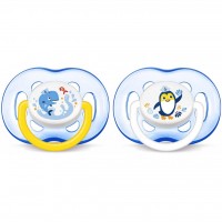 Пустышка Philips AVENT Freeflow 18 мес+ для мальчиков 2 шт (SCF186/24)