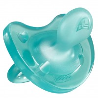 Пустышка Chicco Physio Soft силиконовая 12 мес+ 1шт голубая (02713.21)