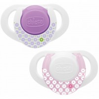 Пустышка Chicco Physio Compact латексная 0-6 мес 2 шт розовая (74820.11)