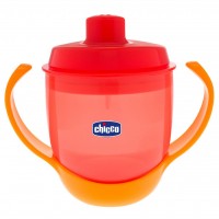 Поильник-непроливайка Chicco Meal Cup розовая 12мес+ (06824.70)