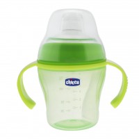 Бутылочка для кормления Chicco Soft Cup зеленая 6 мес+ (06823.50)