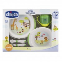 Набор детской посуды Chicco Тарелки 2 шт, чашка, ложка, вилка 12 мес+ (06833.00)