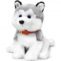 Мягкая игрушка Lava Хаски сидящий малый 21 см с музыкой (LF1271)