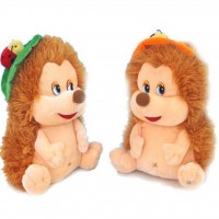 Мягкая игрушка Lava Ежик с листочком (муз., 19 см) (LA8195A)