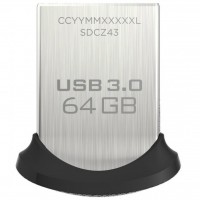 USB3.0 Flash Drive 64 Gb SanDisk Ultra Fit (SDCZ43-064G-GAM46)