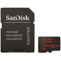 Карта памяти SANDISK 128GB microSDXC class 10 UHS-I 4K Extreme Action (SDSQXVF-128G-GN6MA)