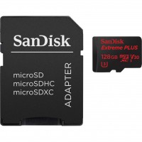 Карта памяти SANDISK 128GB microSDXC class 10 UHS-I 4K Extreme Plus (SDSQXWG-128G-GN6MA)