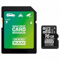 Карта памяти GOODRAM 16GB microSDHC class 10 USH-I U3 (M3AA-0160R11-DD)