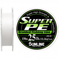 Шнур Sunline Super PE 150м белый 0.26мм 25LB/12.5кг (1658.01.63)