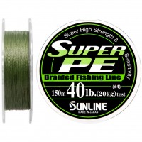 Шнур Sunline Super PE 150м салатовый 0.33мм 40LB/20кг (1658.01.84)