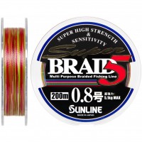 Шнур Sunline Super Braid 5 200m #0.8/0.148мм 5.1кг (1658.05.83)