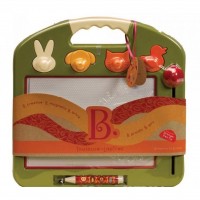 Развивающая игрушка Battat Магнитная доска для рисования Рафаэль оливковая (BX1201Z)