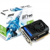 Видеокарта GeForce GT730 OC, MSI, 2Gb DDR3, 64-bit, VGA/DVI/HDMI, 1006/1800MHz (N730K-2GD3/OCV1)