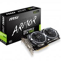 Видеокарта GeForce GTX1080Ti OC, MSI, ARMOR, 11Gb DDR5X, 352-bit, DVI/2xHDMI/2xDP, 1645/11016 MHz (GTX 1080 Ti ARMOR 11G OC)