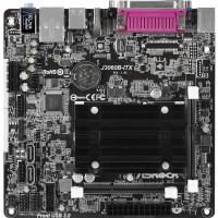 Материнская плата с процессором AsRock J3060B-ITX, Intel Celeron J3060 (2x2.48 GHz), 2xDDR3 SO-DIMM, Intel HD 400, 2xSATA3, 1xPCI-E 1x, ALC887, RTL8111GR, 4xUSB3.0/6xUSB2.0, Mini-ITX