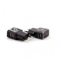 Сетевое зарядное устройство Samsung Travel Adapter, Black, 2xUSB, 5V / 2A, Bulk (ETA-U90EWE)
