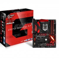 Материнская плата 1151 (Z270) AsRock Fatal1ty Z270 Gaming K4, Z270, 4xDDR4, CrossFireX, Int.Video(CPU), 6xSATA3, 2xM.2, 2xPCI-E 16x 3.0, 4xPCI-E 1x 3.0, 1xM.2 (Key E), ALC1220, I219V, 6xUSB2.0/8xUSB3.0, VGA/DVI/HDMI, ATX