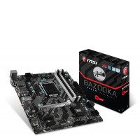 Материнская плата 1151 (B250) MSI B250M BAZOOKA, B250, 4xDDR4, Int.Video(CPU), 6xSATA3, 1xM.2, 1xPCI-E 16x 3.0, 2xPCI-E 1x 3.0, ALC887, RTL8111H, 6xUSB3.0/6xUSB2.0, DVI/HDMI, mATX