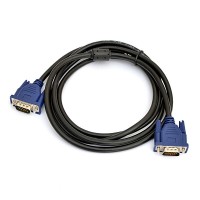 Кабель VGA 1,8м Maxxter V-PVGA-6 VGA, 3+9C HD15M/HD15M, двойное экраниров, 2 феррита