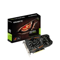 Видеокарта GeForce GTX1050Ti OC, Gigabyte, 4Gb DDR5, 128-bit, DVI/3xHDMI/DP, 1430/7000 MHz (GV-N105TWF2-4GD)