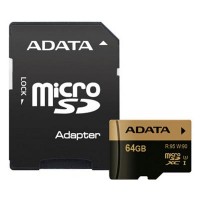 Карта памяти A-DATA 64GB microSD class 10 XPG UHS-I U3 (AUSDX64GXUI3-RA1)
