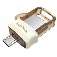 USB3.0 + OTG Flash Drive 64 Gb SanDisk Ultra Dual Drive m3.0 OTG White-Gold (SDDD3-064G-G46GW)