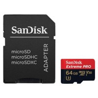 Карта памяти SANDISK 64GB microSD class 10 UHS-I U3 (SDSQXXG-064G-GN6MA)