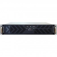 Корпус CHIEFTEC 2U (UNC-210T-B-OP) ATX, mATX, без БП, черный