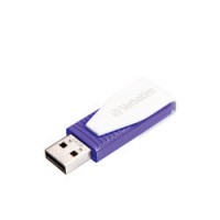 USB Flash Drive 64Gb Verbatim Store'N'Go Swive Violet / 49816