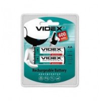 Аккумулятор AA, 600 mAh, Videx, 2 шт, 1.2V, Blister