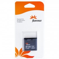Аккумуляторная батарея Florence Nokia BP-6M 1100mA (BP-6M)