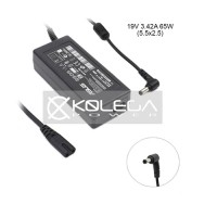 Зарядное для ноутбука ASUS K-Power (19V, 3.42A, 65W), 5.5x2.5mm + каб.пит 1.2м (5A)+гар. 12мес.
