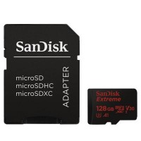 Карта памяти SANDISK 128GB microSD class 10 V30 A1 UHS-I U3 4K Extreme (SDSQXAF-128G-GN6MA)