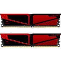 Модуль памяти для компьютера DDR4 32GB (2x16GB) 2666 MHz T-Force Vulcan Red Team (TLRED432G2666HC15BDC01)