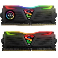 Модуль памяти для компьютера DDR4 16GB (2x8GB) 2400 MHz Super Luce Black RGB Sync LED GEIL (GLS416GB2400C16DC)
