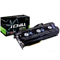 Видеокарта GeForce GTX1070Ti OC, Inno3D, iChill X4, 8Gb DDR5, 256-bit, DVI/HDMI/3xDP, 1683/8000 MHz, 8-pin (C107T4-1SDN-P5DN)